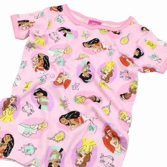 Disney Princess Kids' 4-piece Cotton PJ Set - size 5 - Picture 4 of 7